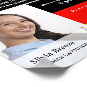 Personalisiertes Foto, Deutschkurs Poster (Ecke)