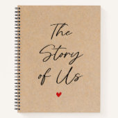 Personalisiertes Foto Die Geschichte von US Couple Notizblock (Vorderseite)