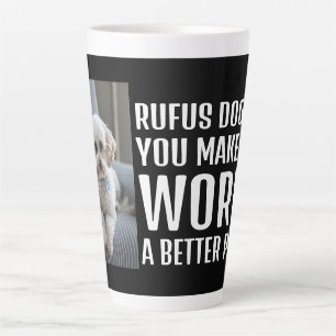 Personalisiertes Foto Die Welt zu einem besseren O Milchtasse