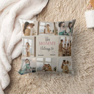 Personalisiertes Foto "Diese Mami gehört zu" Kissen