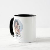 Personalisiertes Foto Dog Memorial Angel Wings Tasse (Vorderseite Links)