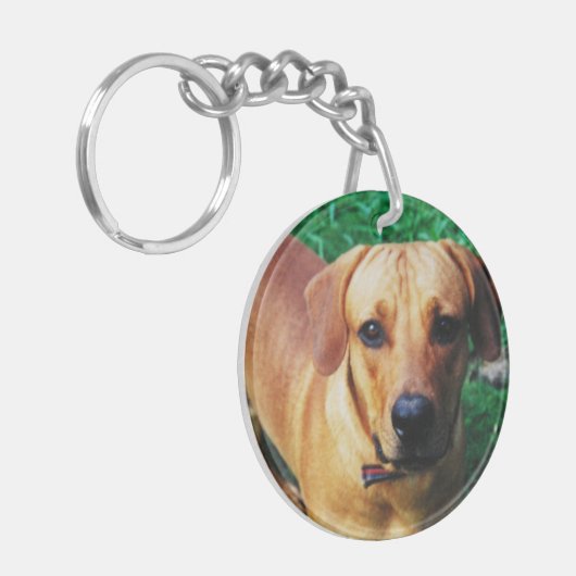 Personalisiertes Foto Doppelseitige Tastatur Schlüsselanhänger (Vorderseite links)