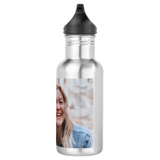 Personalisiertes Foto Edelstahlflasche (Rechts)