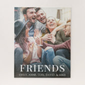 Personalisiertes Foto Einfache moderne Freunde maß Puzzle (Vertikal)