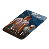 Personalisiertes Foto Einfaches Modernes Vater Magnet (Linke Seite)