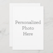 Personalisiertes Foto Einladung (Vorne/Hinten)