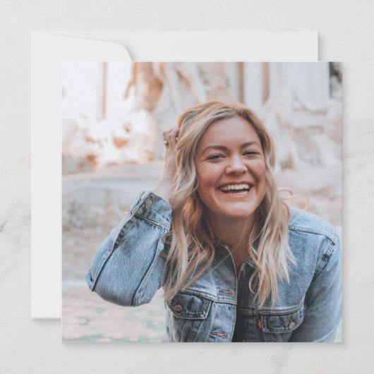 Personalisiertes Foto Einladung (Vorderseite)