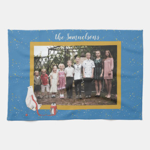 Personalisiertes Foto Eisbär Pinguin Gerahmt Pic Geschirrtuch