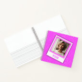 Personalisiertes Foto Elegantes Rosa Notizblock (Innenseite)