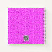 Personalisiertes Foto Elegantes Rosa Notizblock (Rückseite)