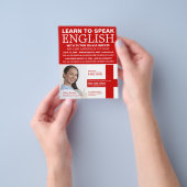 Personalisiertes Foto, Englischkurs Flyer (Gruppe)