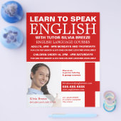 Personalisiertes Foto, Englischkurs Flyer (Einzeln)