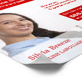 Personalisiertes Foto, Englischkurs Poster (Ecke)