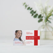 Personalisiertes Foto, Englischsprachiger Tutor Visitenkarte (Stehend Vorderseite)