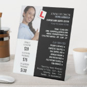 Personalisiertes Foto, Fahrschule, Lehrer Sockelschild (In Situ)