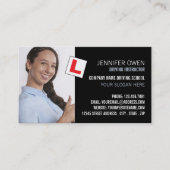 Personalisiertes Foto, Fahrschule, Lehrer Visitenkarte (Vorderseite)