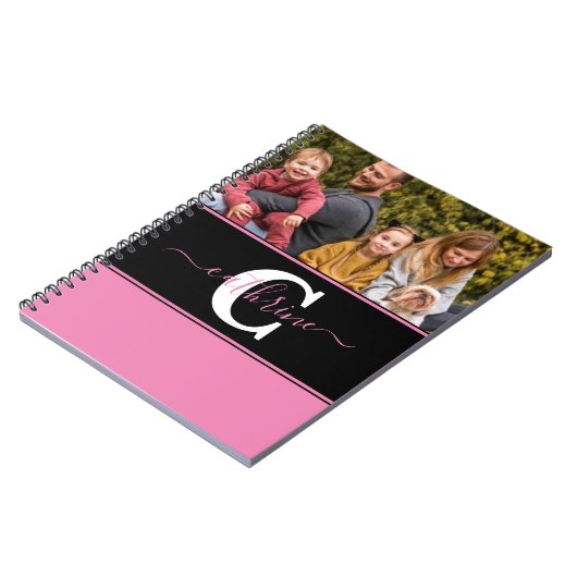Personalisiertes Foto-Farbblock-Notebook Notizblock (Linke Seite)