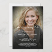 Personalisiertes Foto Feier Lebensbeerdigung Inv. Einladung (Vorderseite)