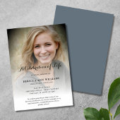 Personalisiertes Foto Feier Lebensbeerdigung Inv. Einladung