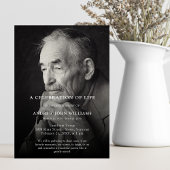 Personalisiertes Foto Feier zur Beerdigung des Leb Einladung