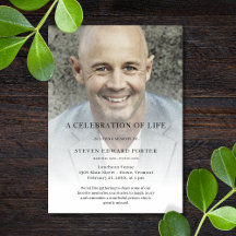 Personalisiertes Foto Feier zur Beerdigung des Leb