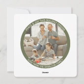 Personalisiertes Foto Feiertagskarte (Rückseite)