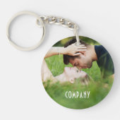 Personalisiertes Foto, Firmenname Schlüsselanhänger (Vorderseite)