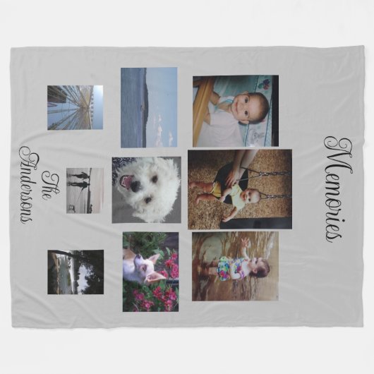 Personalisiertes Foto Fleece Blanket (Vorderseite (Horizontal))