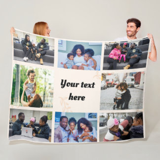 Personalisiertes Foto Fleece Blanket - Custom Coll