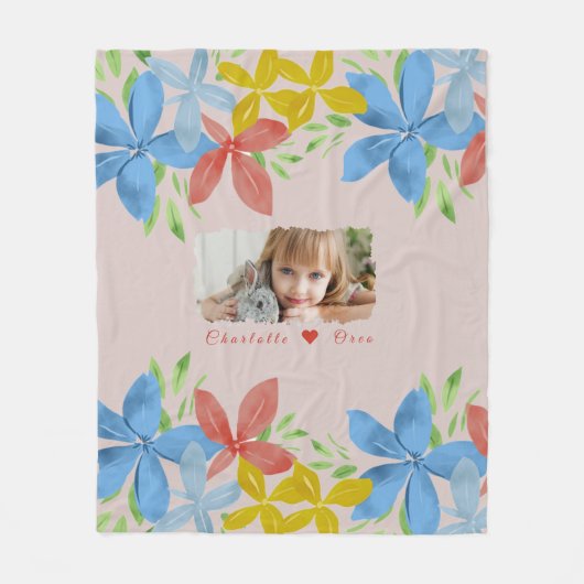 Personalisiertes Foto Fleecedecke (Vorderseite)