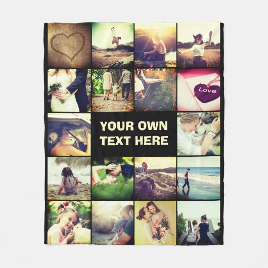 Personalisiertes Foto Fleecedecke (Vorderseite)