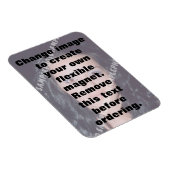 Personalisiertes Foto flexibler Magnet. Magnet (Rechte Seite)