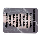 Personalisiertes Foto flexibler Magnet. Magnet (Horizontal)