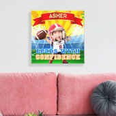 Personalisiertes Foto Football Red Quarterback Leinwanddruck (Insitu (Wohnzimmer))
