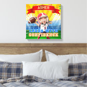 Personalisiertes Foto Football Red Quarterback Leinwanddruck (Insitu (Schlafzimmer))