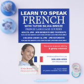 Personalisiertes Foto, Französischkurs Flyer (Einzeln)