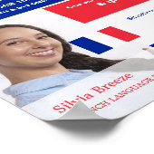 Personalisiertes Foto, Französischkurs Poster (Ecke)