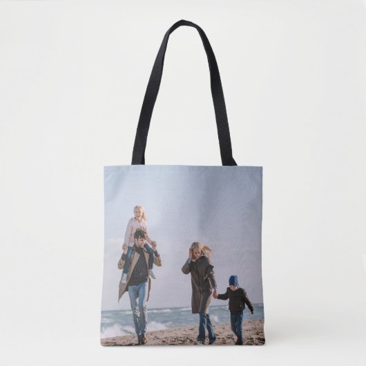 Personalisiertes Foto Freunde Familie Moderner Str Tasche (Vorderseite)