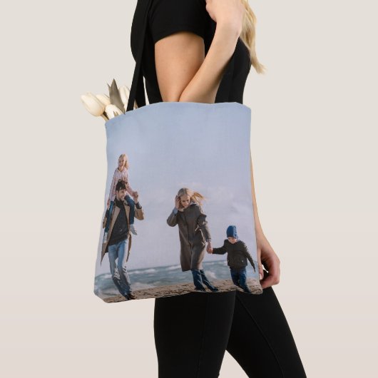Personalisiertes Foto Freunde Familie Moderner Str Tasche (Von Nahem)