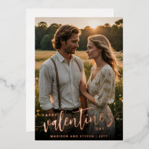 Personalisiertes Foto Frohes Valentinstag Elegante
