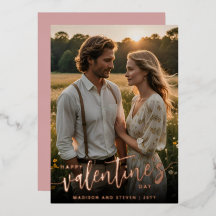 Personalisiertes Foto Frohes Valentinstag Elegante