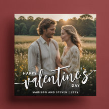 Personalisiertes Foto Frohes Valentinstag Elegante