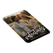 Personalisiertes Foto Frohes Valentinstag Elegante Magnet (Rechte Seite)