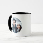 Personalisiertes Foto Frohes Valentinstag Tasse (Vorderseite Links)