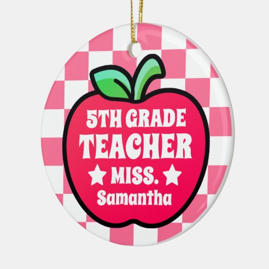 Personalisiertes Foto für Apple 5. Klasse Keramik Ornament (Links)