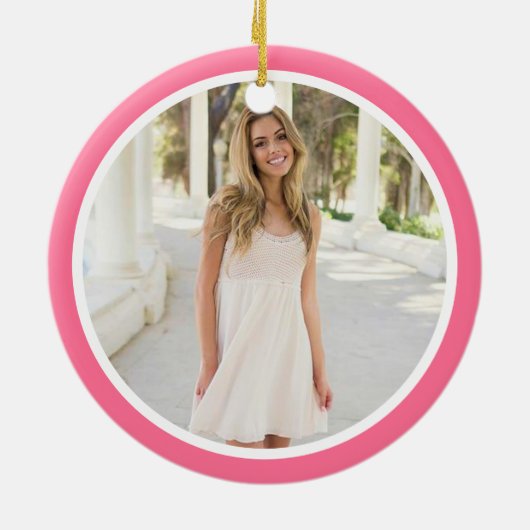 Personalisiertes Foto für Apple 5. Klasse Keramik Ornament (Hinten)