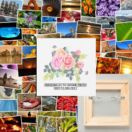 Personalisiertes Foto für benutzerdefinierte Blume
