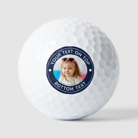 Personalisiertes Foto für benutzerdefinierte Farbe Golfball (Vorderseite)