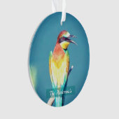 Personalisiertes Foto für benutzerdefinierte farbi Ornament (Vorderseite)