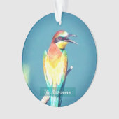 Personalisiertes Foto für benutzerdefinierte farbi Ornament (Vorderseite)